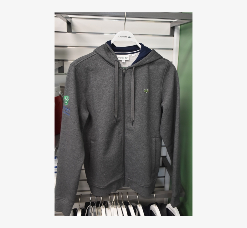 Zipper Hoodie Lacoste X Evert - Leather Jacket, transparent png #8112422