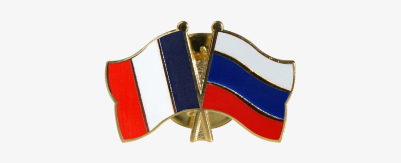 Russia Friendship Flag Pin, Badge - Pins Franco Russe, transparent png #8112471