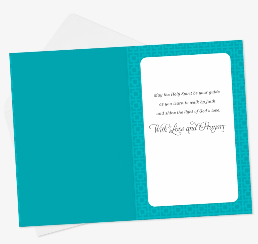 May The Holy Spirit Guide You Confirmation Card For - Paper, transparent png #8113581
