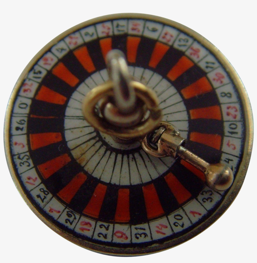 Victorian/edwardian Silver-gilt Enamel Roulette Wheel - Circle, transparent png #8113965