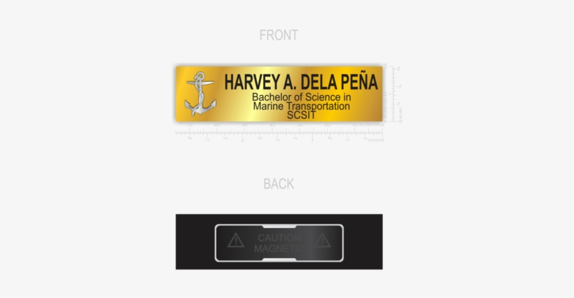 Bsmt-bachelor Of Science In Marine Transportation Nameplate - Display Device, transparent png #8115564