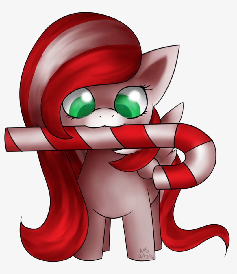 Artist Stardustlily Candy Cane Filly Artiststardustlily - Cartoon, transparent png #8115590