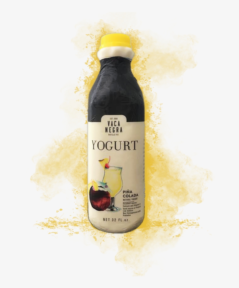 Piña Colada - Yogurt Vaca Negra, transparent png #8115607