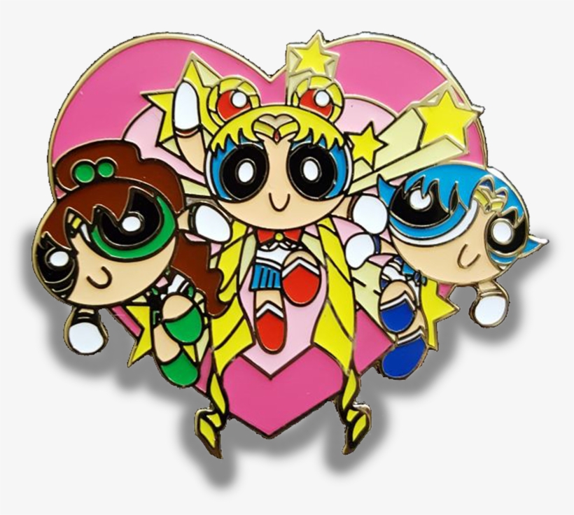 My Friend Designed A Powerpuff Girls/sailor Moon Mashup - Powerpuff Girls Sailor Moon, transparent png #8115686