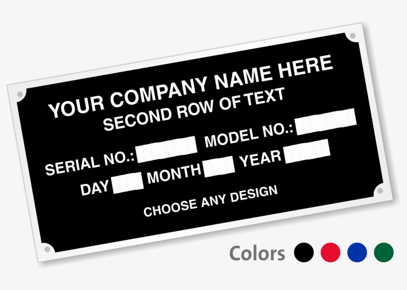 Create Your Own Aluminum Nameplate - Display Device, transparent png #8115722