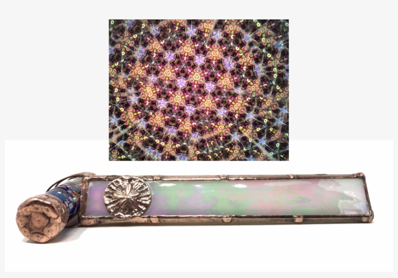 Sea Garden With Sand Dollar In Iridescent White Glass - Weapon, transparent png #8116016