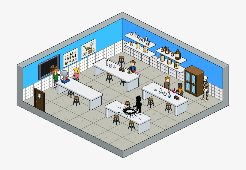 Science Lab - Science Lab Pixel Art, transparent png #8117625