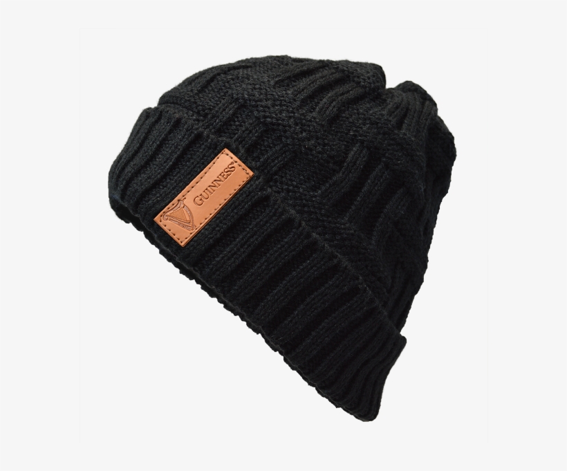 Knit Beanie With Patch, transparent png #8117681