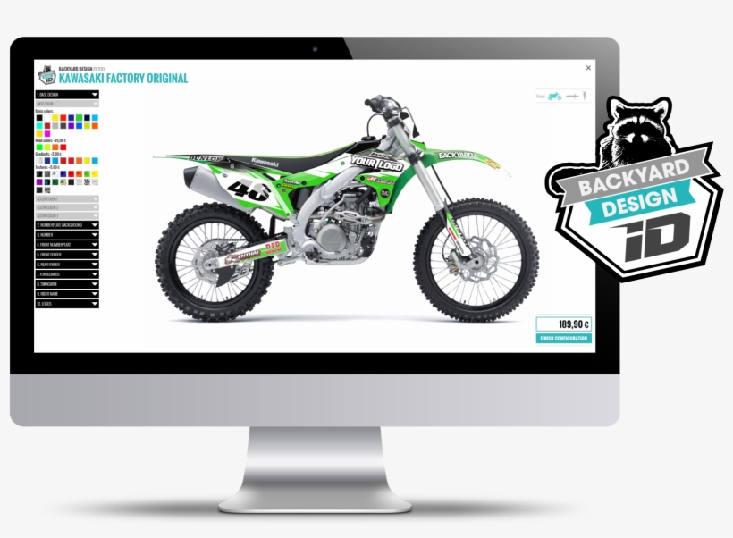 Custom Motocross Graphics - 2018 Kx450f, transparent png #8117973