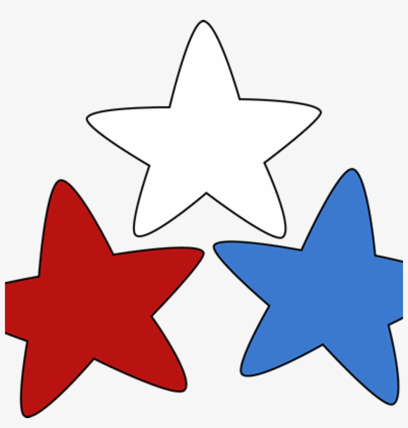 White Star Clipart Clip Art Images Free - Red White Blue Stars Clipart, transparent png #8118324