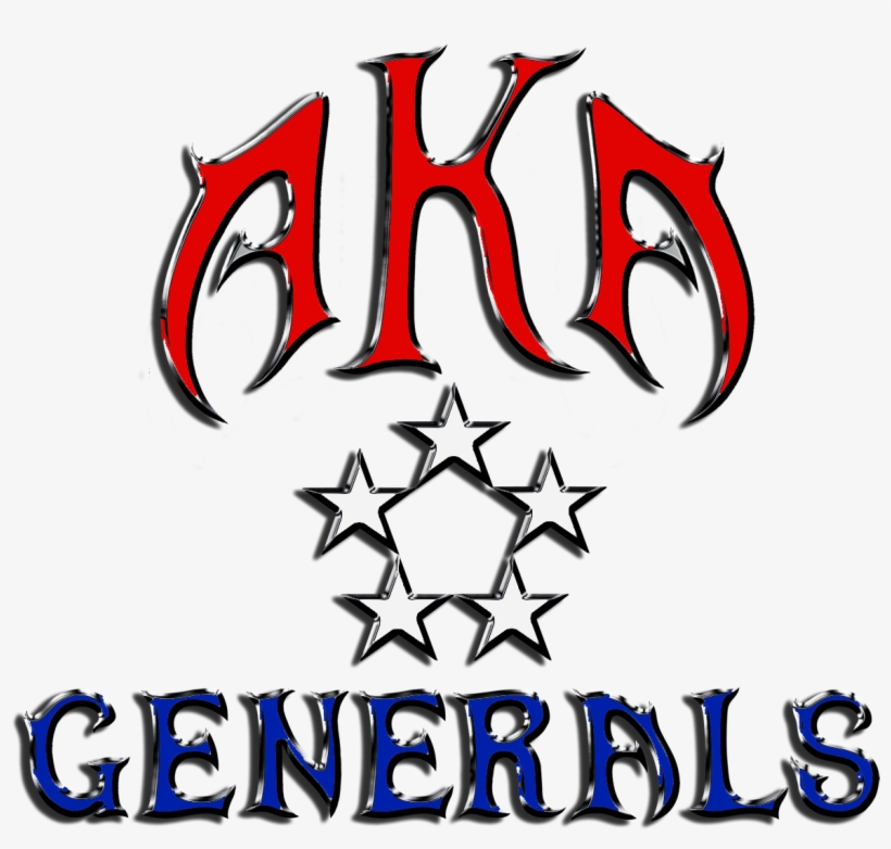 Aka Generals 5 Stars Red White Blue Web, transparent png #8119061