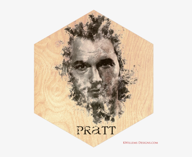 This Chris Pratt Premium Wood Art Print Is The Most - Visual Arts, transparent png #8119523