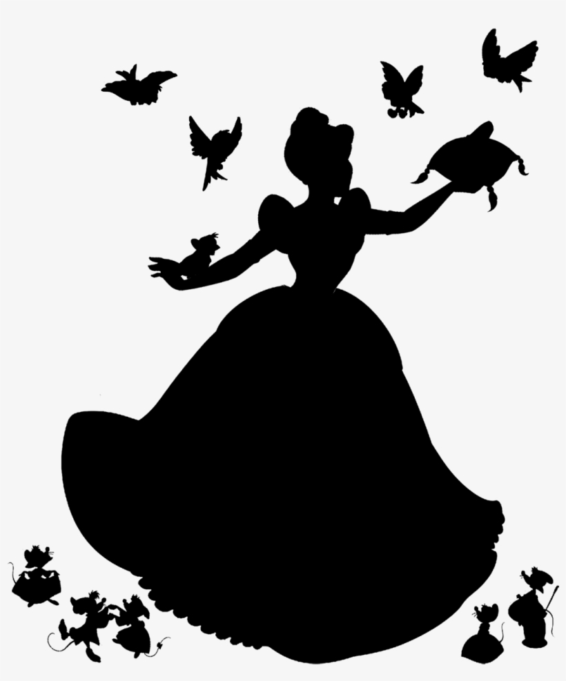 Cinderella Silhouette - Cinderella Png, transparent png #8119976