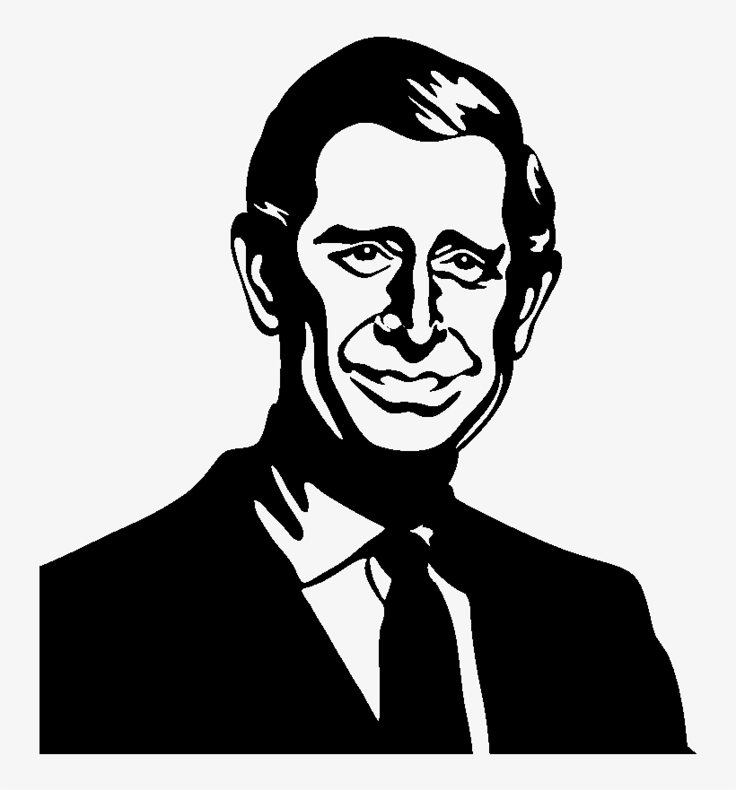 Sticker Portrait Prince Charles Ambiance Sticker Si - Prince Charles Silhouette, transparent png #8120248