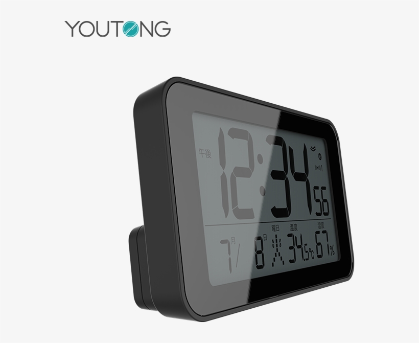 Japanese Market Hotel Temperature Display Digital Alarm - Radio Clock, transparent png #8120639