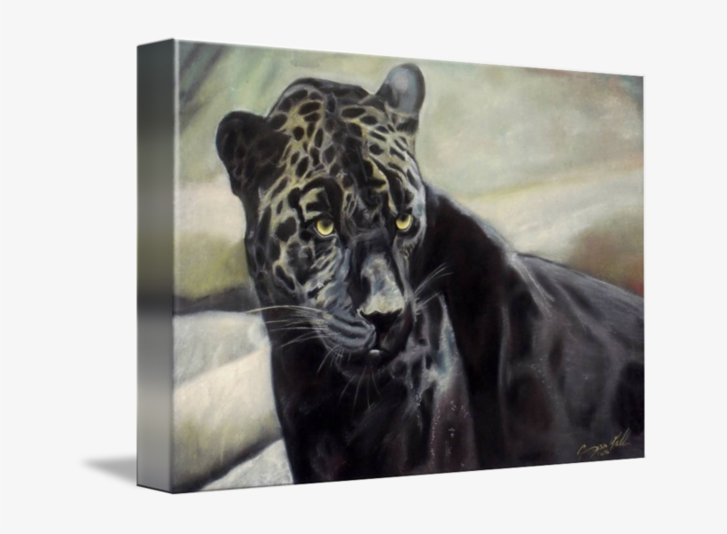 "black Jaguar Painting For Sale" By Gift Portraits, - Jaguar, transparent png #8121736
