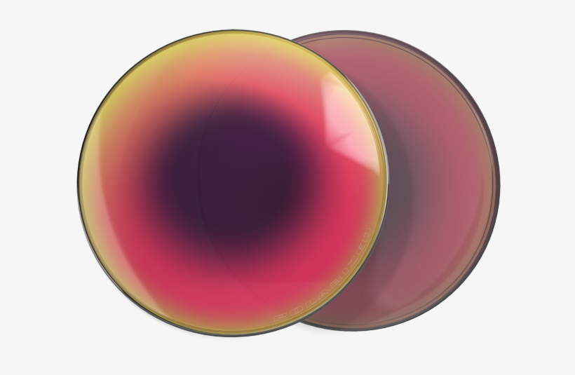 Positive Red Iridium Polarized Puck Image - Circle, transparent png #8121986