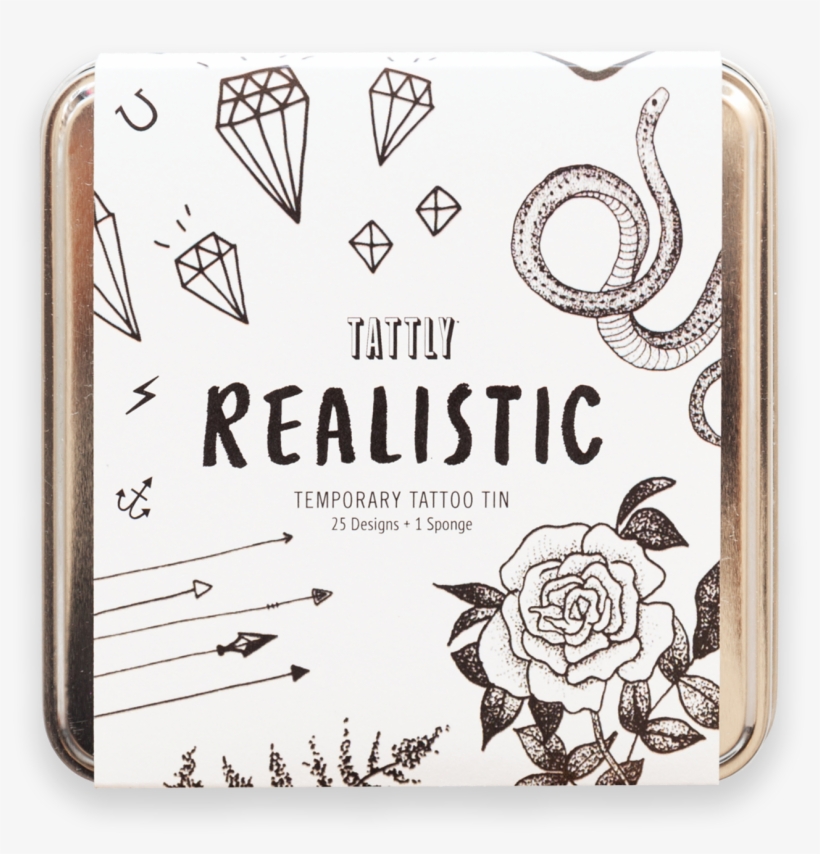 Realistic Tattly Tin - Illustration, transparent png #8122029