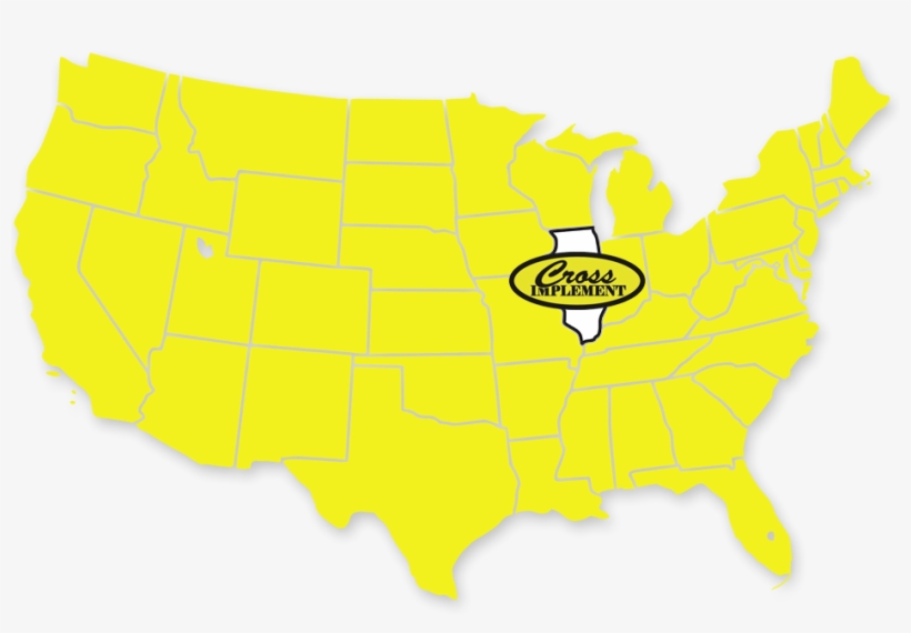 Blank Map Of Usa Mainland, transparent png #8122105