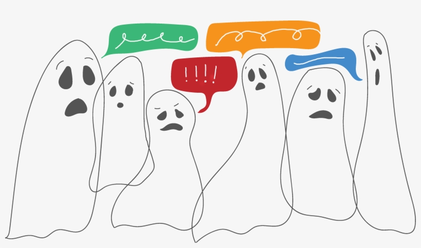I Never Believed That Ghosts Were Real Until The Day - Cartoon, transparent png #8122997