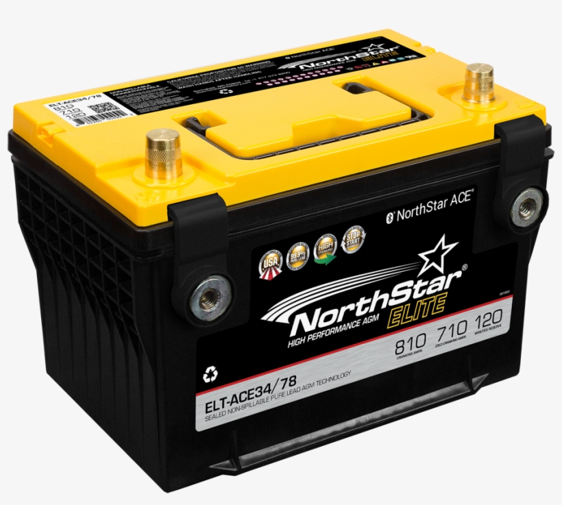 Northstar Elite Elt-agm34/78 Battery - Northstar 34 78 Battery, transparent png #8123167