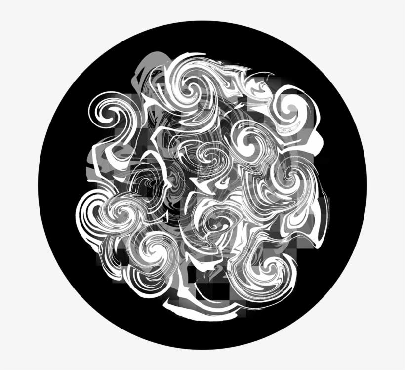 Crazy Swirls - Gobo Glass Patterns, transparent png #8123168