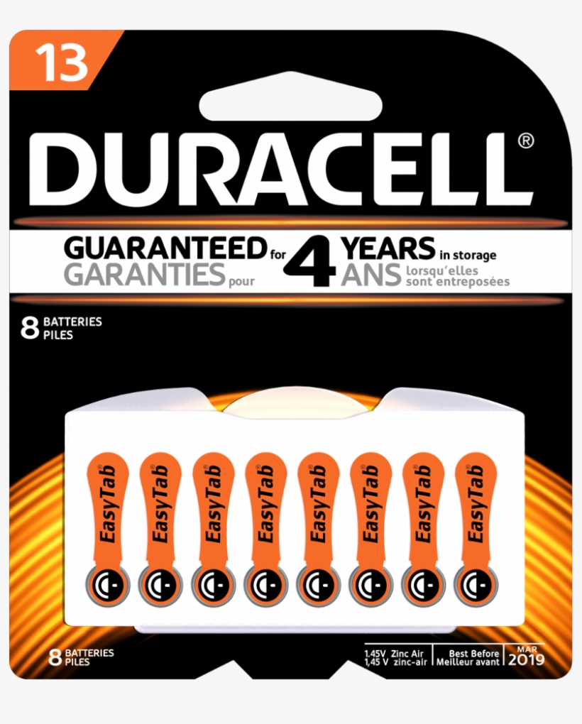 Hearing Aid Batteries - Duracell Batteries C Size, transparent png #8123546