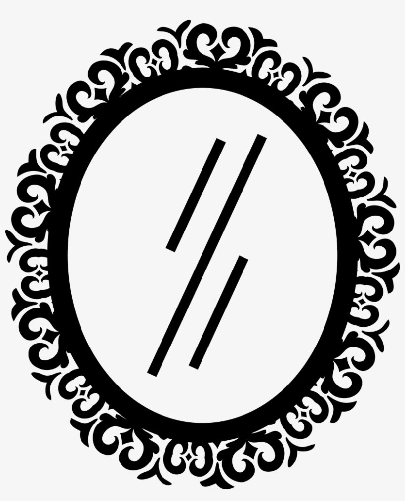 Download Oval Hair Salon Mirror With Ornamental Border Svg Png Icone Espelho Png Free Transparent Png Download Pngkey PSD Mockup Templates