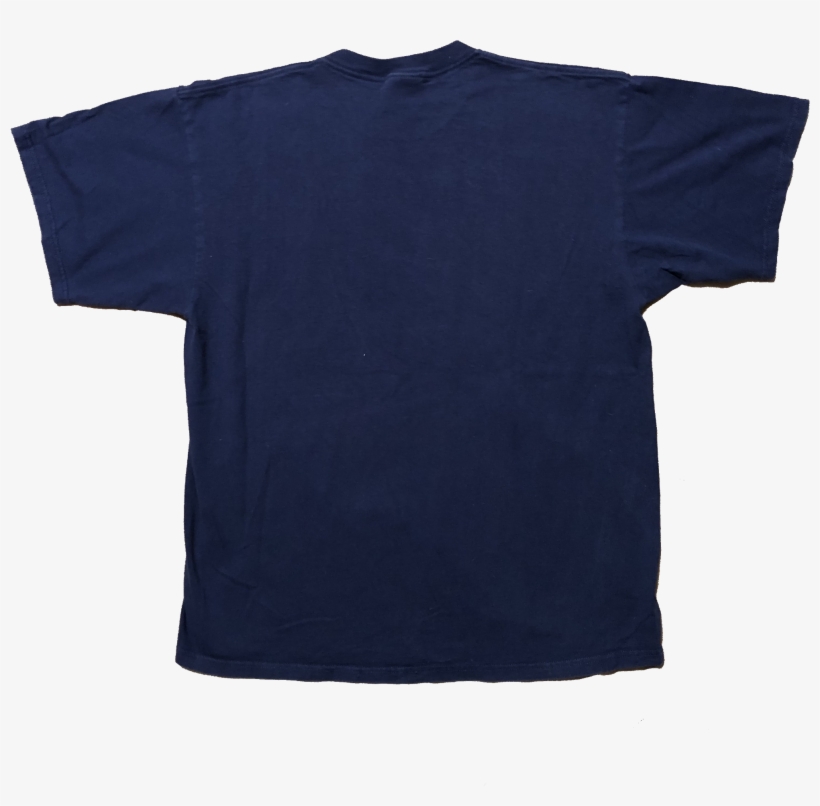 Vintage 90s Nike Logo Shirt Navy Size Large - Active Shirt, transparent png #8124044