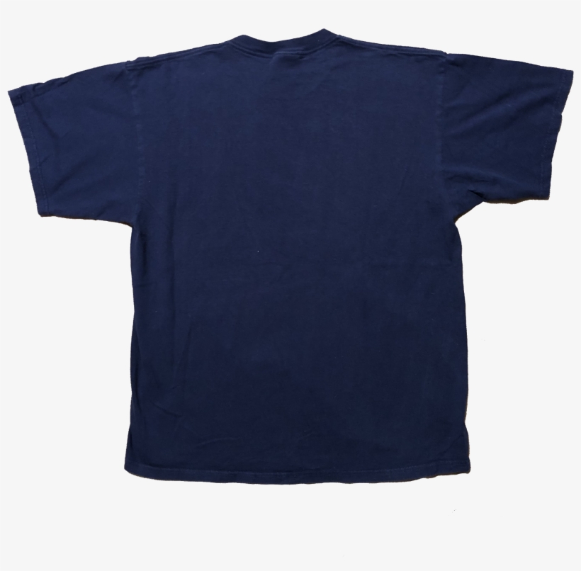 Vintage 90s Nike Logo Shirt Navy Size Large - Active Shirt, transparent png #8124044