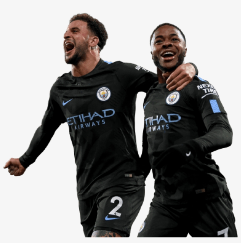 Free Png Download Raheem Sterling & Kyle Walker Png - Player, transparent png #8124046