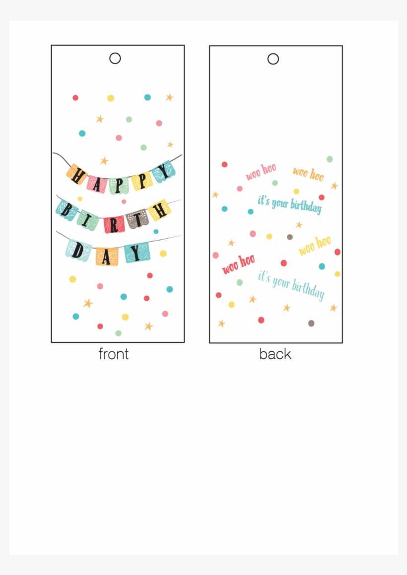 Woo Hoo Birthday Gift Tags, transparent png #8124651