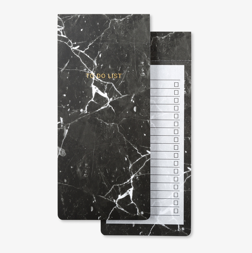Go Stationery Marbleous Black To Do List - Black Marble, transparent png #8126035