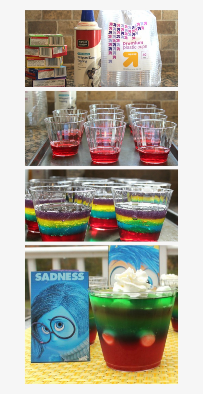 Inside Out Movie Night Gelatin Treats - Alcoholic Beverage, transparent png #8126128