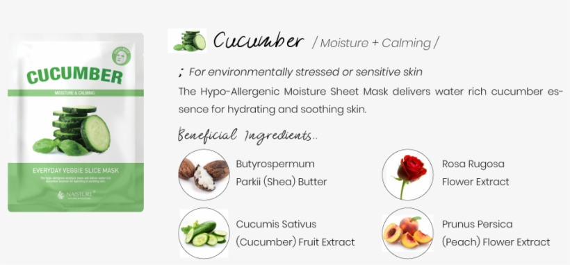 Everyday Veggie Slice Sheet Mask - Cucumber, transparent png #8126187