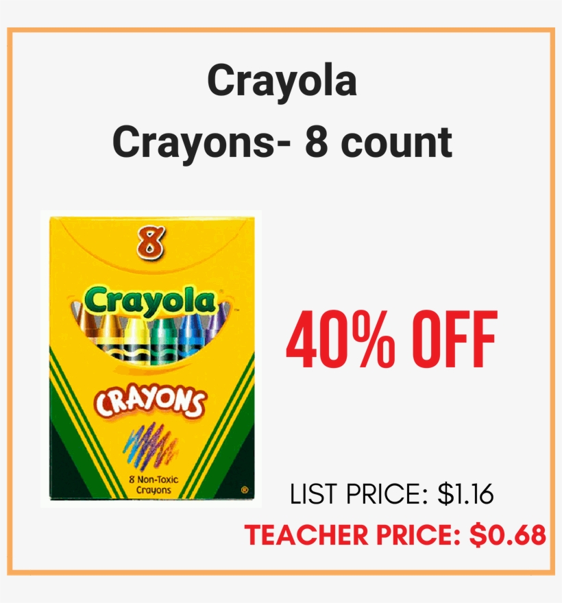 Arts & Crafts - Crayola Crayon Box, transparent png #8126745