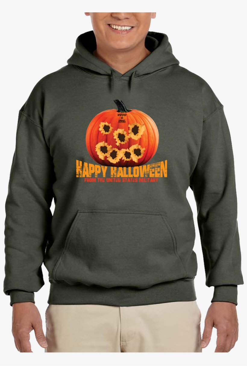 Tactical Halloween Pumpkin Bullet Hole Carving Pullover - Srt Hellcat T Sweater, transparent png #8127417