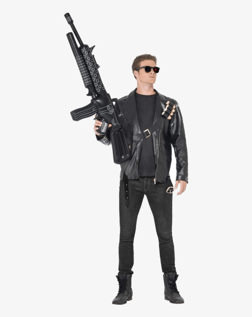 Adult Terminator Costume - 1980s Fancy Dress Mens, transparent png #8128214