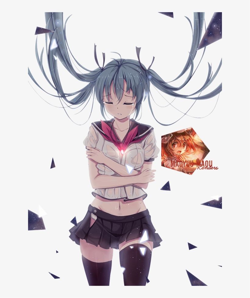 Render 46 By Maoyuu Maou Anime Guys, Hatsune Miku, - Crying Anime Girl Render, transparent png #8129035