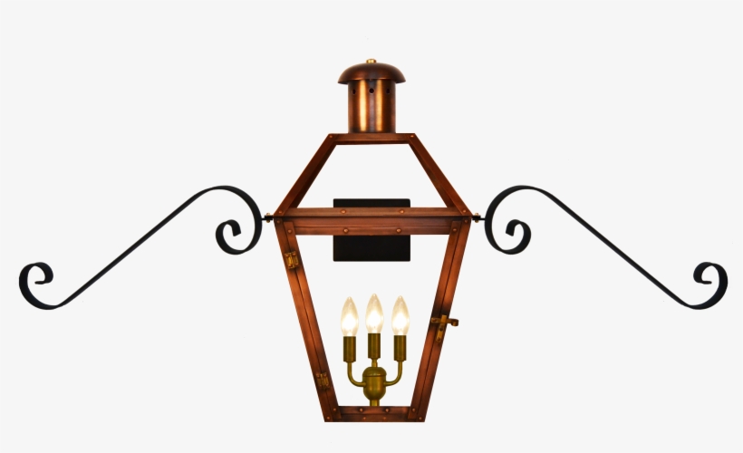 Georgetown With Classic Mustache Bracket - Outdoor Lantern With Mustache Bracket, transparent png #8129628