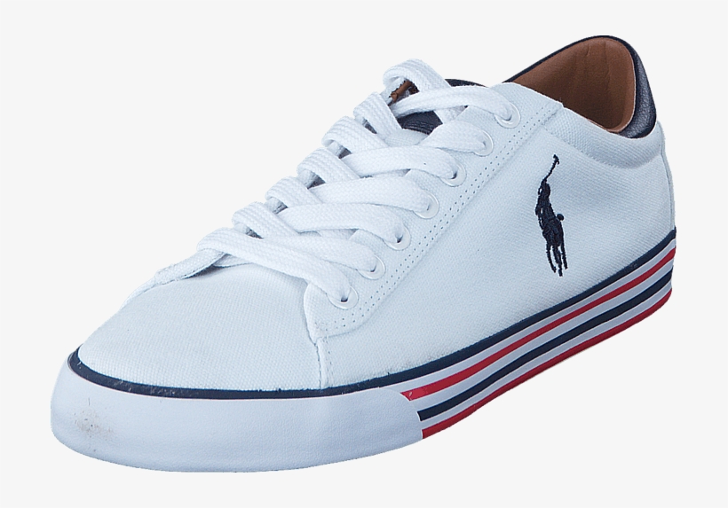 Polo Ralph Lauren Harvey Pure White / Newport Navy - Sneakers, transparent png #8129860