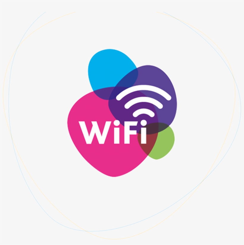 Free Wifi - Circle, transparent png #8130691