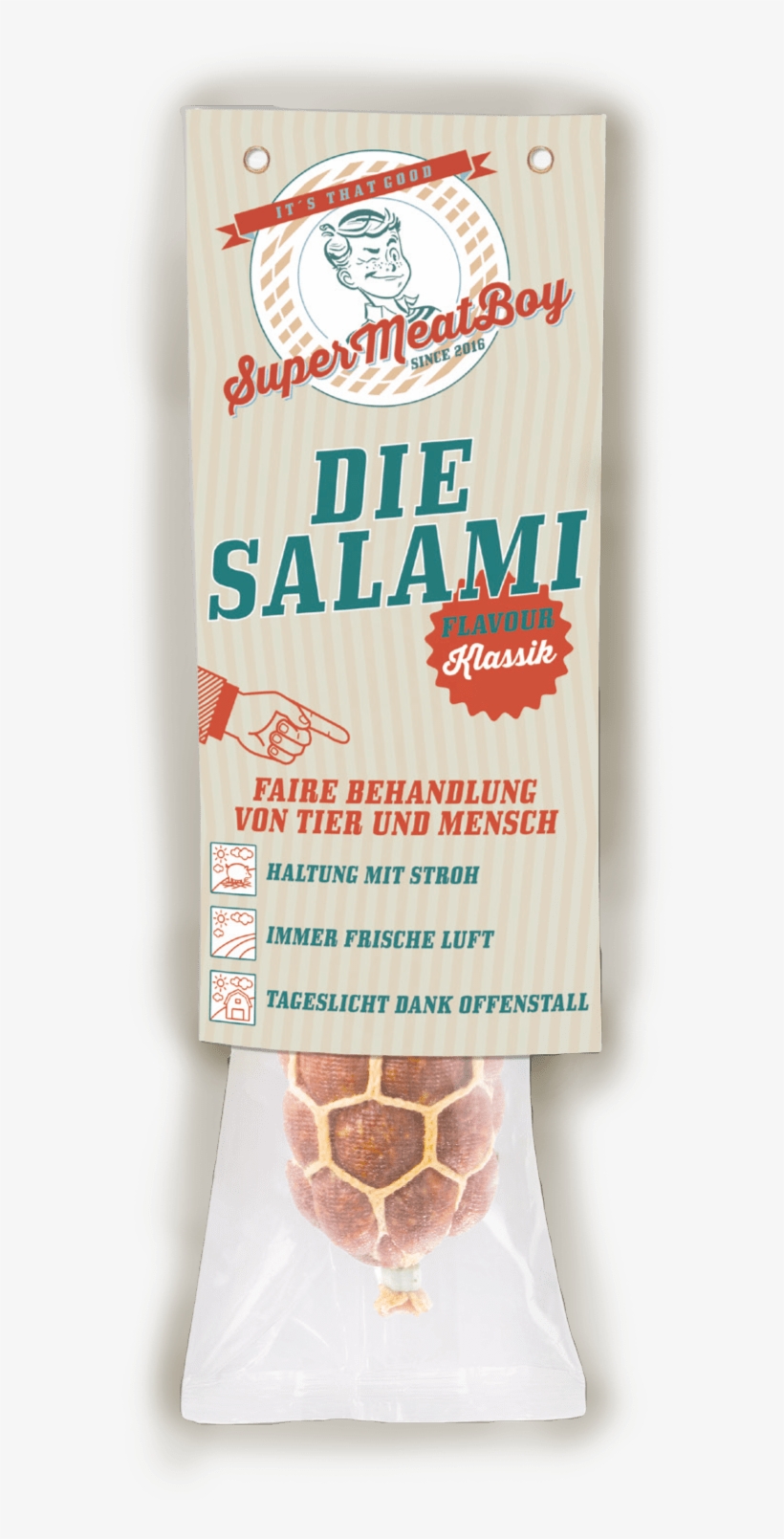 Die Klassische Salami Vom Supermeatboy - Poster, transparent png #8130767