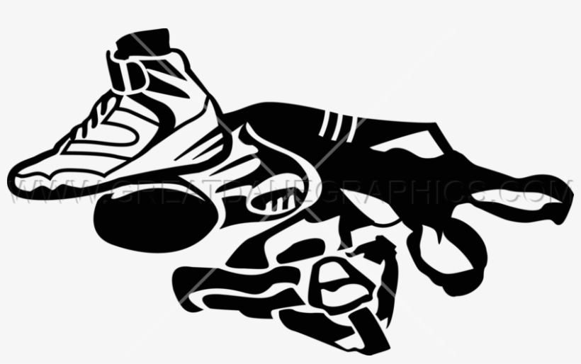 Wrestling Boxing Shoe - Wrestling Gear Clipart, transparent png #8131155