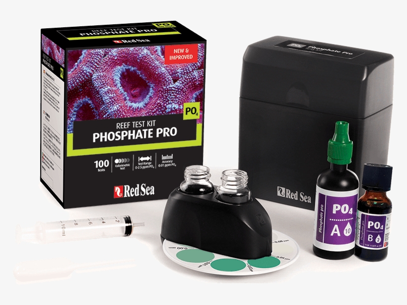 Red Sea Phosphate Pro Test Kit - Red Sea Po4 Test Kit, transparent png #8131232