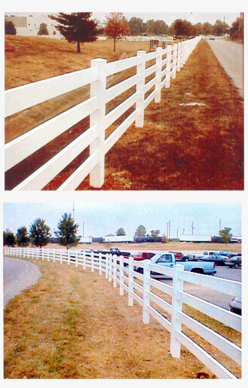 Vinyl Farm Plank - Split-rail Fence, transparent png #8131363