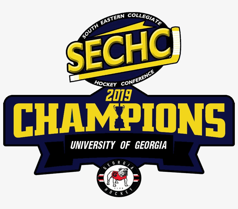 Sec Hockey Conference Champions - University Of Georgia, transparent png #8131366