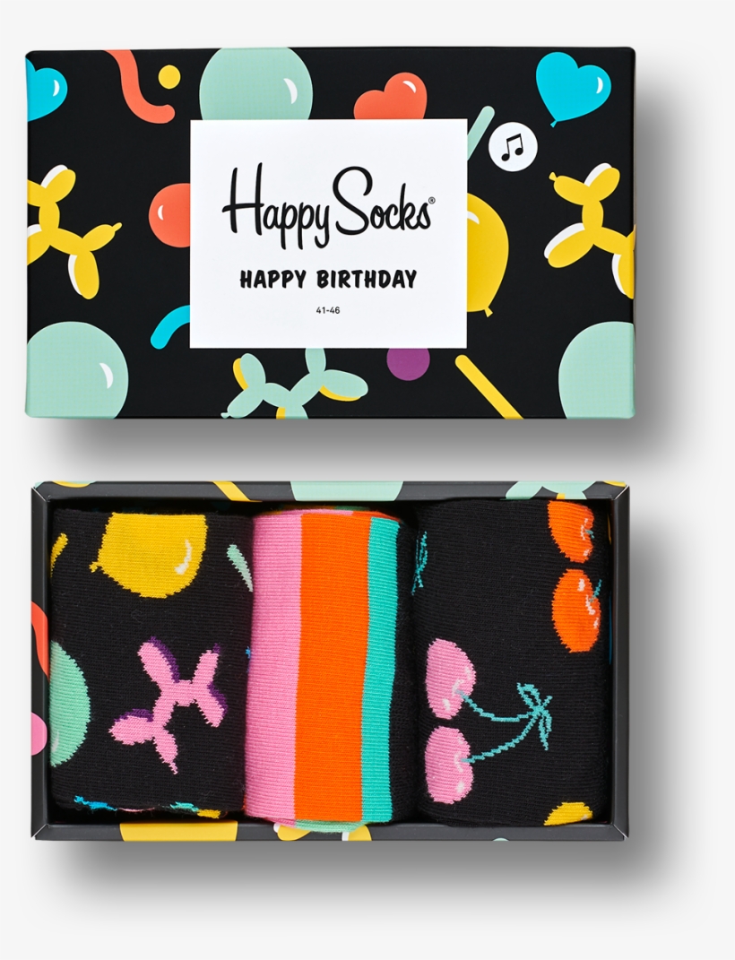 Balloon Animal Birthday Gift Box - Happy Socks, transparent png #8131518