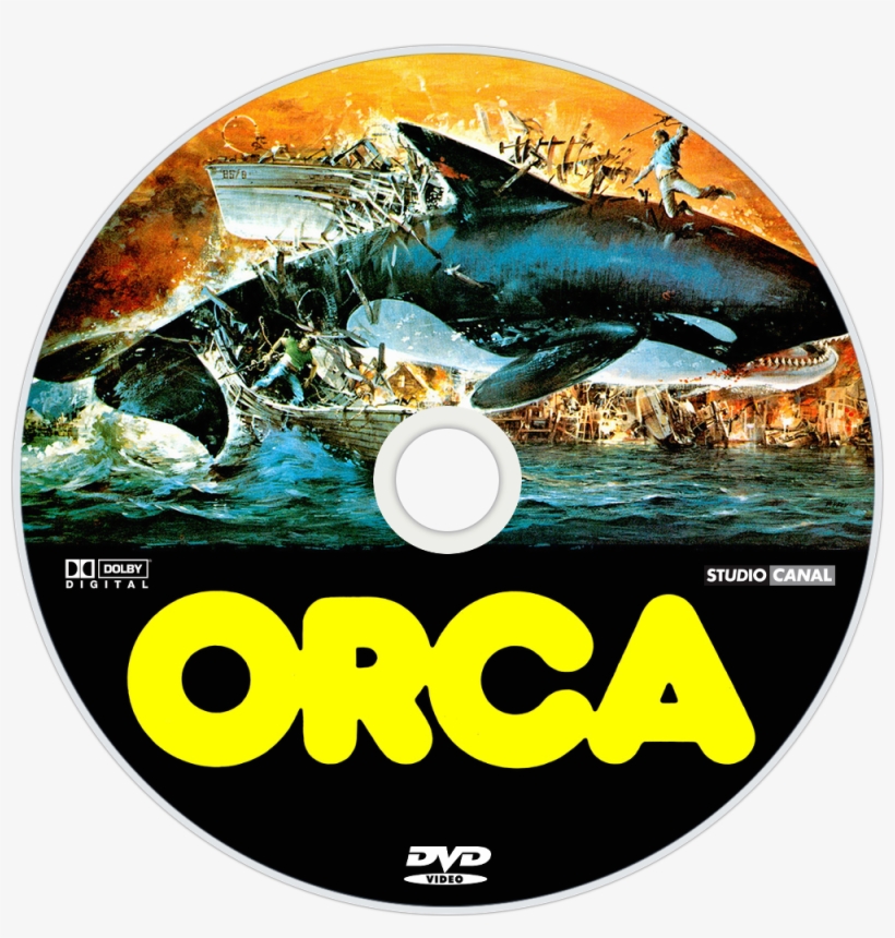 The Killer Whale Dvd Disc Image - Orca The Killer Whale Movie Poster, transparent png #8132494