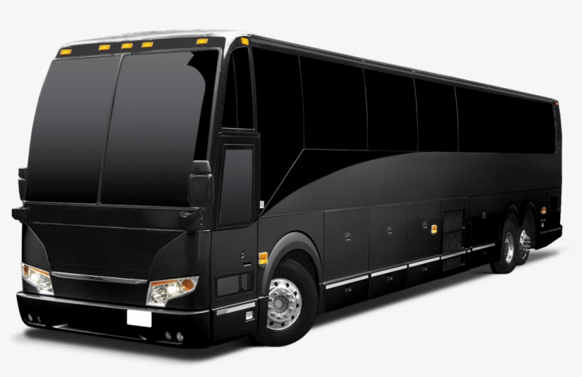 Luxury Tour Buses - Black Motor Coach, transparent png #8132528